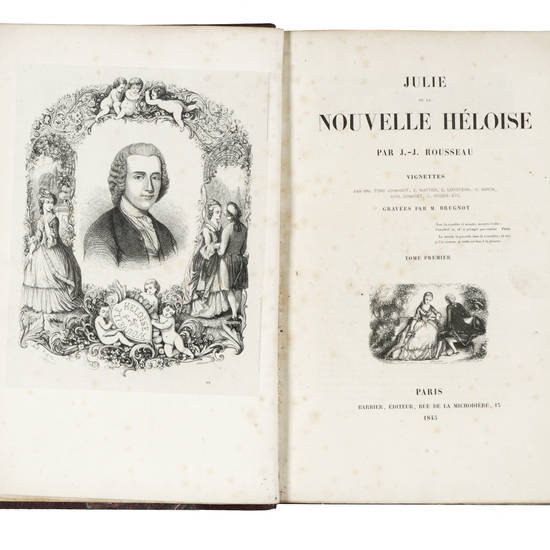Julie ou la nouvelle Héloise...Vignettes par MM. Tony Johannot, E. Wattier, E. Lepoitevin, H. Baron, Karl Girardet, C. Rogier, etc. gravées par M. Brugnot. Julie ou la nouvelle Héloise...Vignettes par MM. Tony Johannot, E. Wattier, E. Lepoitevin, H. Baron, Karl Girardet, C. Rogier, etc. gravées par M. Brugnot.