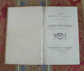 Du Contract Social; ou principes du Droit Politique par J.J.Rousseau. Du Contract Social; ou principes du Droit Politique par J.J.Rousseau.