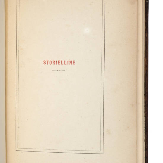 Storielline, illustrate all'acqua forte da Telemaco Signorini.