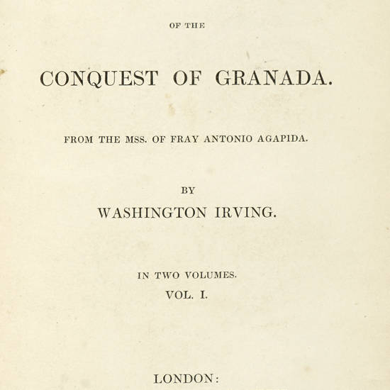 A Chronicle of the Conquest of Granada.