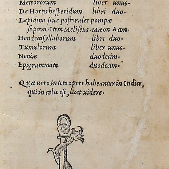 Opera. (In fine della P.I:) Venetiis in aedibus Aldi Ro. mense augusto M.D.V. (1505).