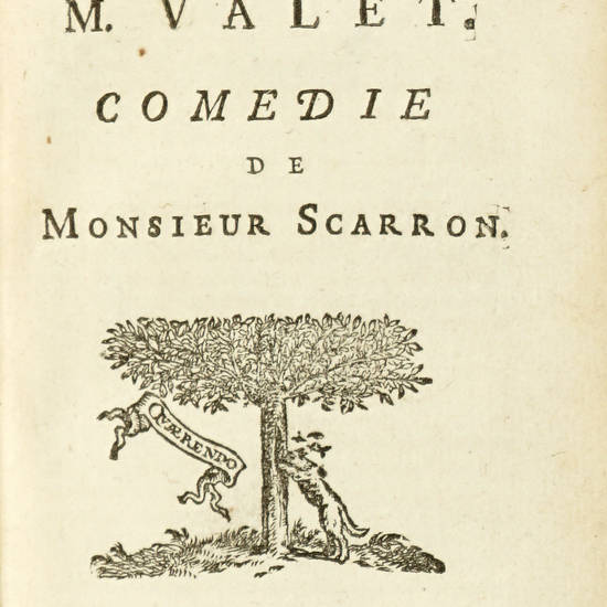 Les nouvelles ouvres tragi-comiques de Monsieur Scarron. Tirè des plus fameaux autheurs espagnols.