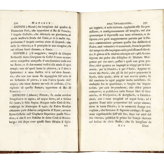 Notizie istoriche degl'intagliatori.