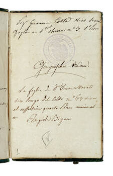 Quaderno di appunti e riflessioni morali, religiose e politiche. Quaderno di appunti e riflessioni morali, religiose e politiche.