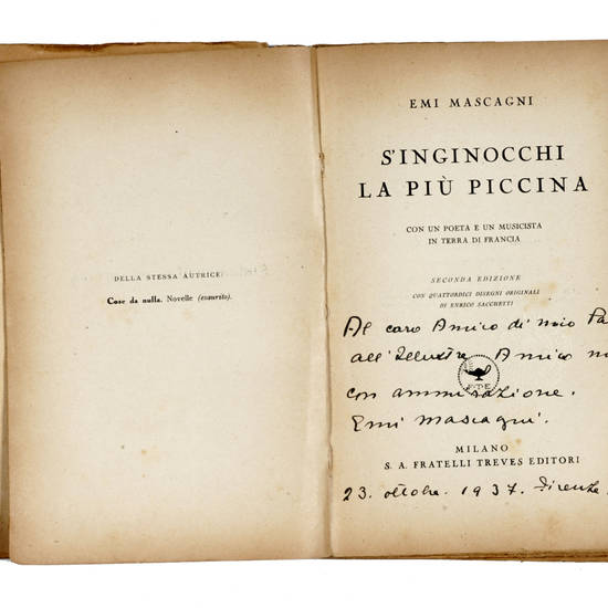 S'inginocchi la più piccina. Con un poeta e un musicista in terra di Francia. Seconda edizione con quattordici disegni originali di Enrico Sacchetti.