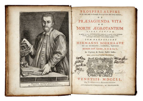 De Praesagienda Vita et Morte Aegrotantium Libri Septem...Cum Praefatione Hermanni Boerhaave...supplementis Hieron. Dav. Gaubii, M.D. & Ch. L. (Segue:) HIERONYMI FRACASTORII, De Diebus Criticis Libellus additus...