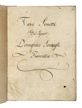 Varij Sonetti del Signior Domenico Somigli Fiorentino.