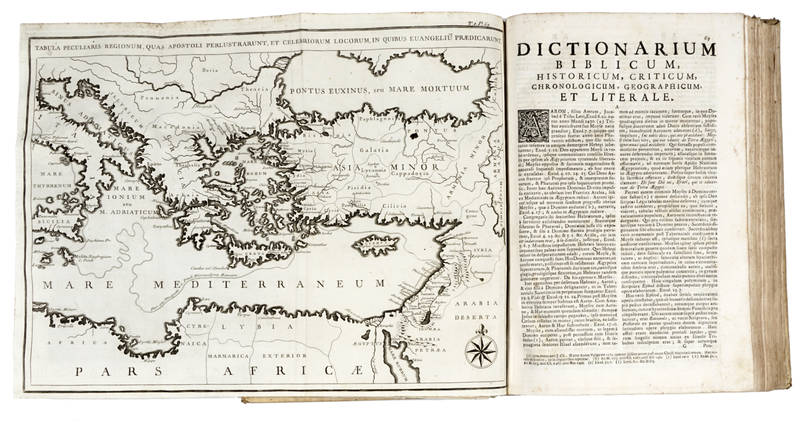 Dictionarium Historicum criticum, chronologicum, geographicum, et literale Sacrae Scripturae, cum figuris antiquitates judaicas repraesentantibus...; è Gallico in Latinum translatum, & nonnihil expurgatum ab R.P.D. Jo: Dominico Mansi.