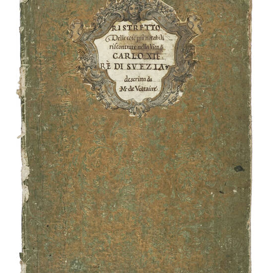 Ristretto delle cose più notabili riscontrate nella vita di Carlo XII Re di Svezia descritto da M. de Voltaire.