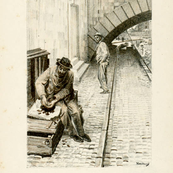 Quais et Trottoirs. 13 lithographies en couleurs de Heidbrinck. Quais et Trottoirs. 13 lithographies en couleurs de Heidbrinck.