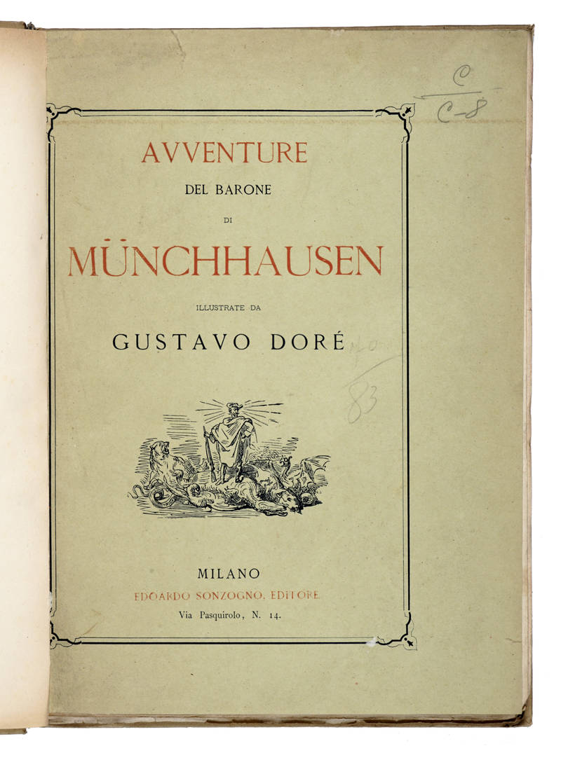 Avventure del Barone di Mùnchhausen illustrate da Gustavo Dorè.