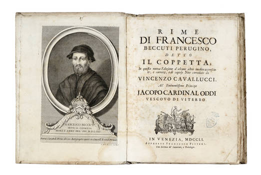 Rime di...detto il Coppetta. In questa nuova edizione d'alcune altre inedite accresciute, e corrette, e di copiose Note corredate da Vincenzo Cavallucci...