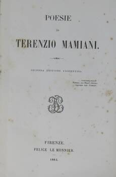 Poesie. Seconda edizione fiorentina.