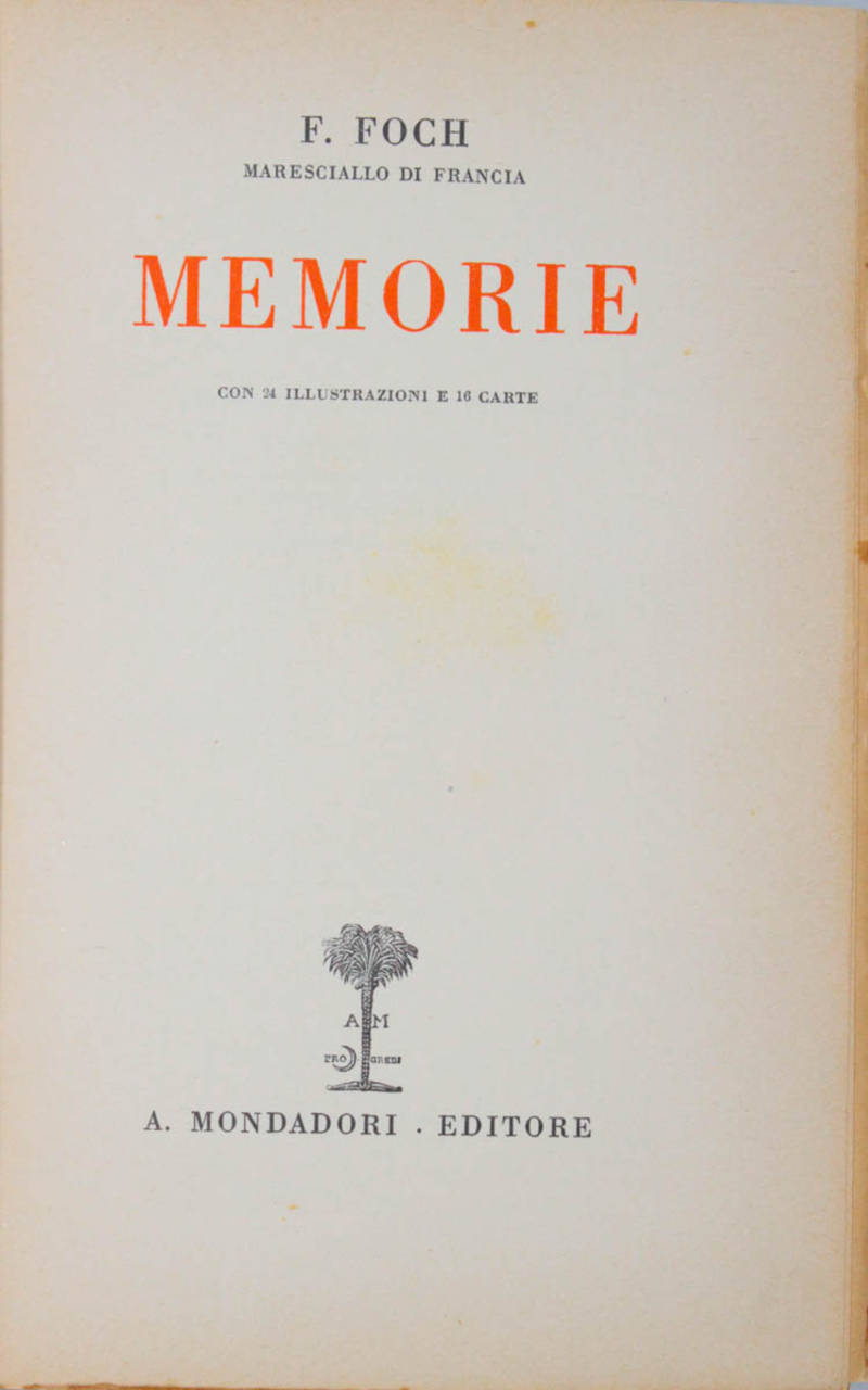 Memorie. Con 24 illustrazioni e 16 carte.