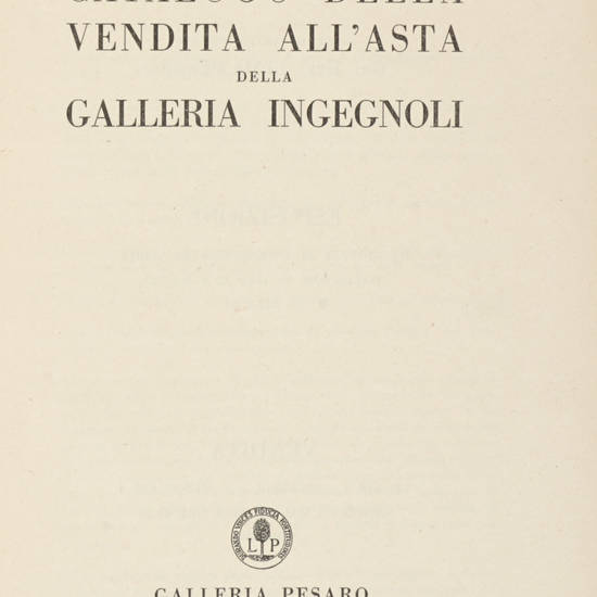 La Galleria Ingegnoli. La Galleria Ingegnoli.