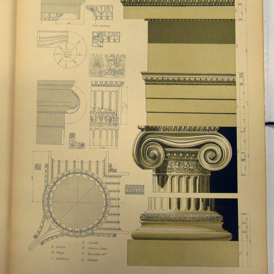 Particolari di architettura classica. Architettura Greca, Romana, Bizantino-Lombarda, Gotica, Cinquecento, Seicento, Settecento.