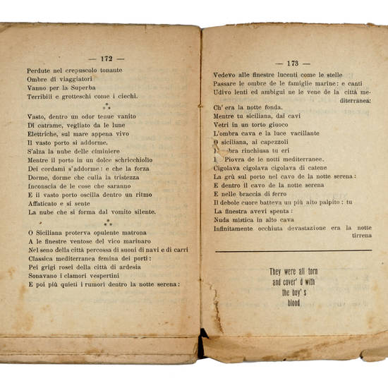 Canti Orfici. (Die Tragödie des letzten Germanen in Italien).