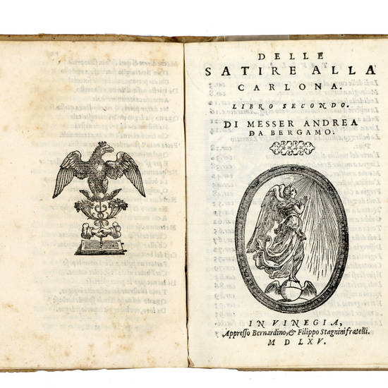 Il primo e secondo libro delle Satire alla Carlona di Messer Andrea da Bergamo...
