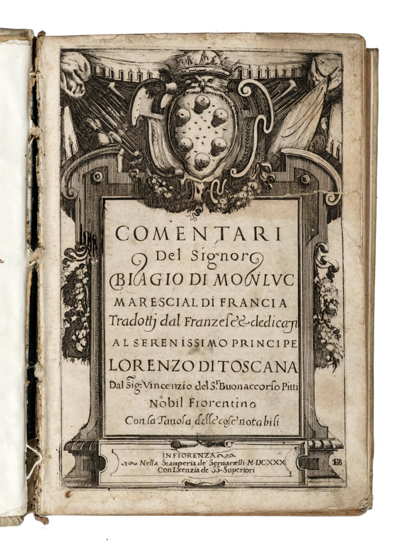 Comentari, tradotti dal Franzese e dedicati al Serenissimo Principe lorenzo di Toscana dal Sig. Vincenzio del S.r Buonaccorso Pitti.