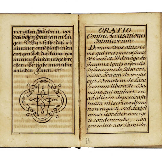Preces selecta quotidie dicendae (in basso sotto il titolo: Joseph Prinz scripsit).
