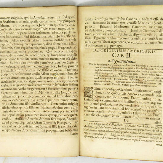 De Originibus Americanis. Dissertationem Dei & Superiorum indultu...