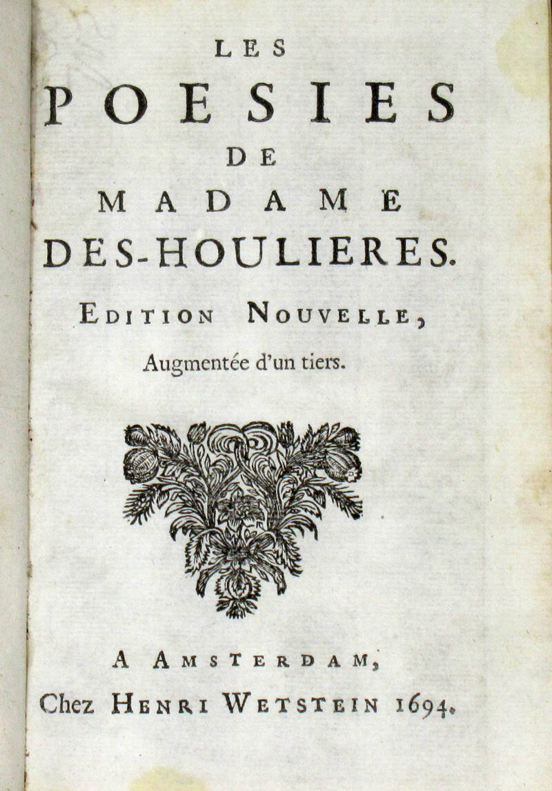 Les Poesies. Edition Nouvelle, augmentée d'un tiers.