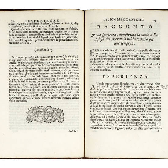 Esperienze fisico-meccaniche sopra vari soggetti contenenti un racconto di diversi stupendi fenomeni intorno la luce e l'elettricità....