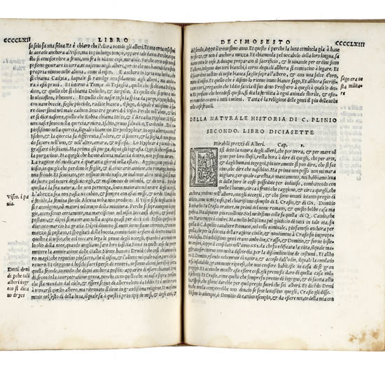 Historia Naturale, nuovamente tradotta di latino in vulgare toscano per Antonio Brucioli. Con gratia et privilegio dell'illustrissimo Senato veneto.