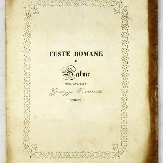 Festa del giorno 8 settembre in Roma narrata...con la giunta di un Salmo dell'avvocato Giuseppe Fracassetti.
