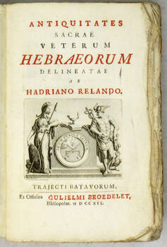 Antiquitatates Sacrae veterum Hebraeorum delineatae ab H.R.