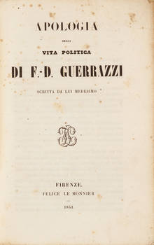Apologia della vita politica, scritta da lui medesimo.