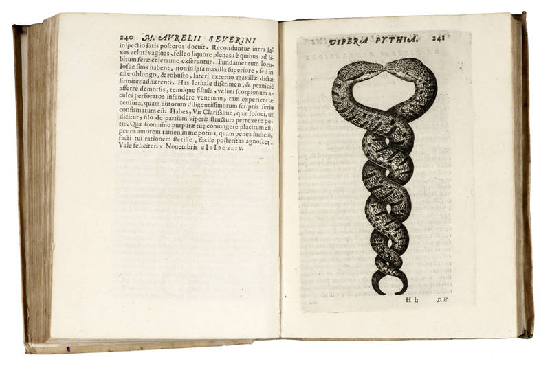 Vipera Pythia id est, De Viperae Natura, Veneno, Medicina, Demonstrationes, et Experimenta nova.
