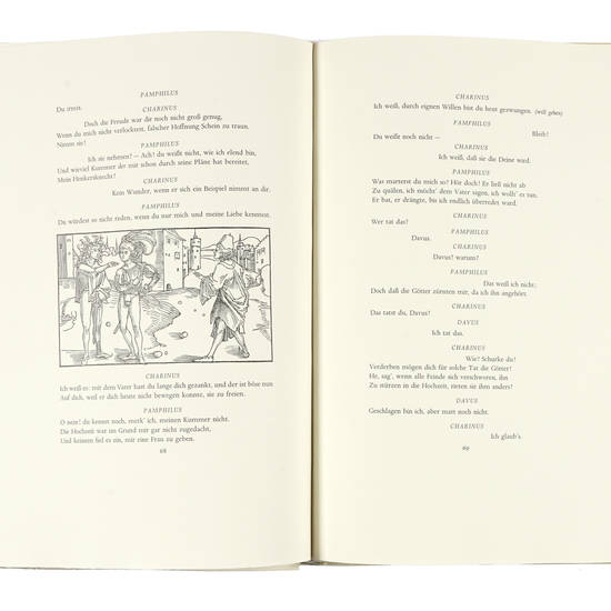 Andria oder das Mädchen von Andros. Eine Komödie des Terentius. Übertragen von Felix Mendelssohn Bartholdy mit fünfundzwanzig Illustrationen von Albrecht Dürer.