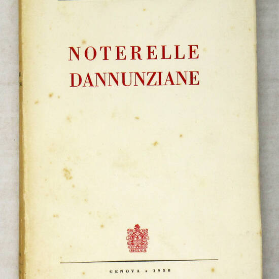 Noterelle Dannunziane. Noterelle Dannunziane.