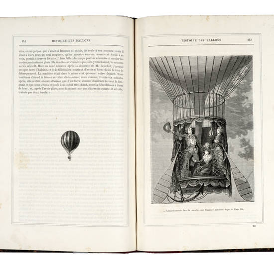 Histoire des ballons et des ascensions célèbres avec une préface de Nadar. Dessins de A.Tissandier et des meilleurs artistes.