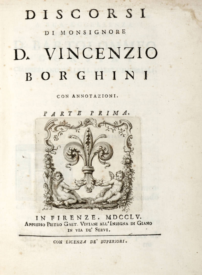 Discorsi....con Annotationi... (Parte Prima - Parte Seconda).