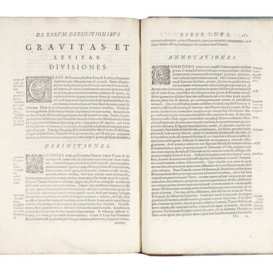 De Rerum Definitionibus Liber Unus. Serenis.mo Cosmo Medici... dicatus.