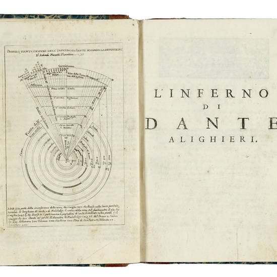 La Divina Commedia...Edizione corretta, illustrata, ed accresciuta. Tomo Primo - Tomo Quinto (parte seconda).