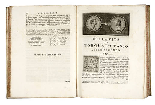 (Tasso T.). La Vita di Torquato Tasso...dedicata all'Altezza Reale Maria Beatrice d'Este arciduchessa d'Austria...