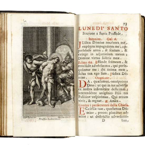 UFFIZIO della Settimana Santa, cogl'Argomenti de' Salmi, colla spiegazione delle Cerimonie, e Misteri, e con riflessioni divote dell'abate Alessandro Mazzinelli...