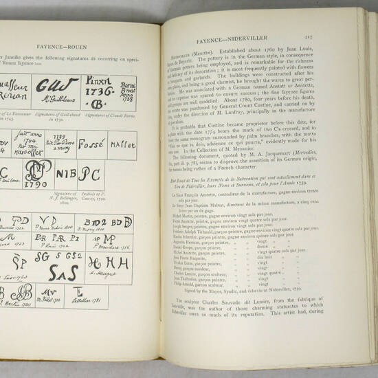 Marks and Monograms on European and Oriental Pottery and Porcelain... And 3500 Potter' Marks and illustrations...