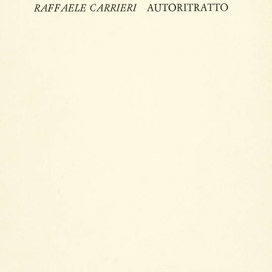 Autoritratto.