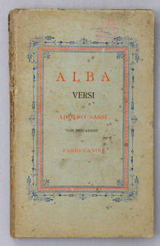 Alba. Versi. Con prefazione di Fabio Canini.