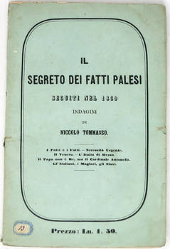 Il segreto dei fatti palesi seguiti nel 1859...