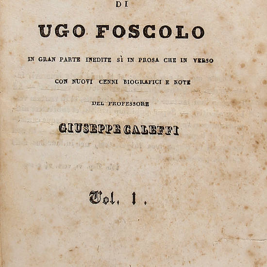 Scelte Opere, in gran parte inedite sì in prosa che in verso con nuovi cenni biografici e note del prof. Giuseppe Caletti.