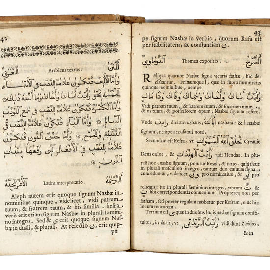Grammatica arabica...Agrumia appellata, cum versione Latina, ac dilucida expositione.