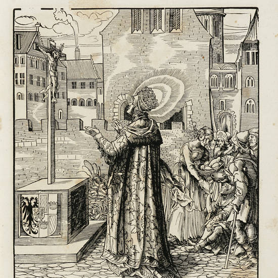 Images de Saints et Saintes issus de la Famille de l'Empereur Maximilien I. En une Suite de cent dix neuf planches gravées en bois par differens graveurs d'après les dessins da Hans Burgmaier.