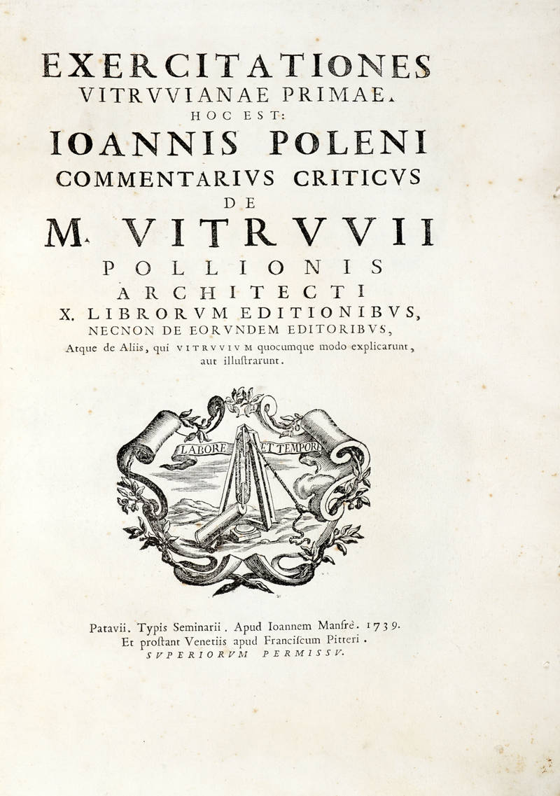 Exercitationes Vitruvianae primae (-secundiae-tertiae)...