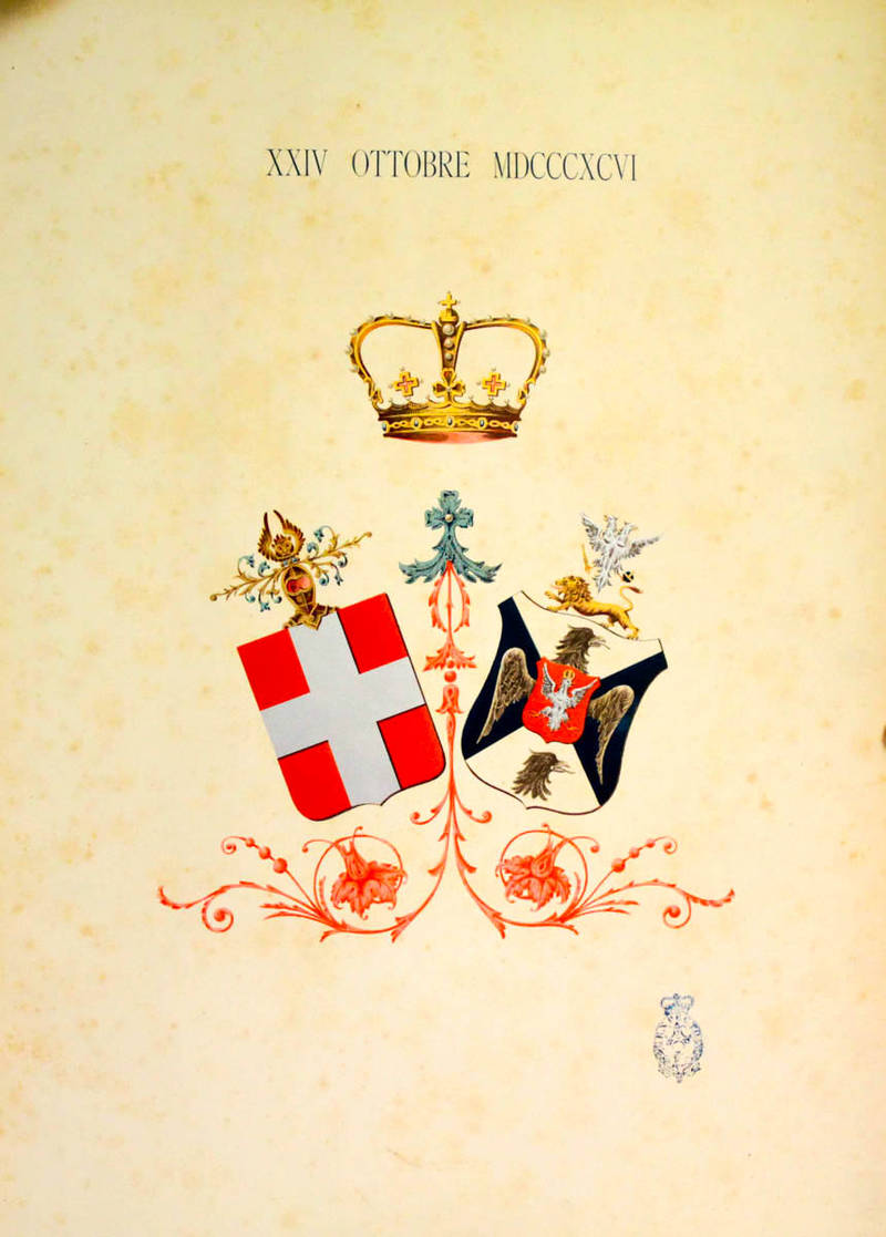 SOVRANE (LE) di Casa Savoia. XXIV ottobre MDCCCXCVII (Nozze Vittorio Emanuele III e Elena di Montenegro).