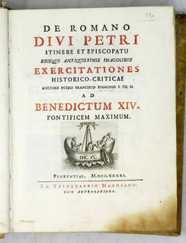 De Romano Divi Petri itinere et episcopatu...